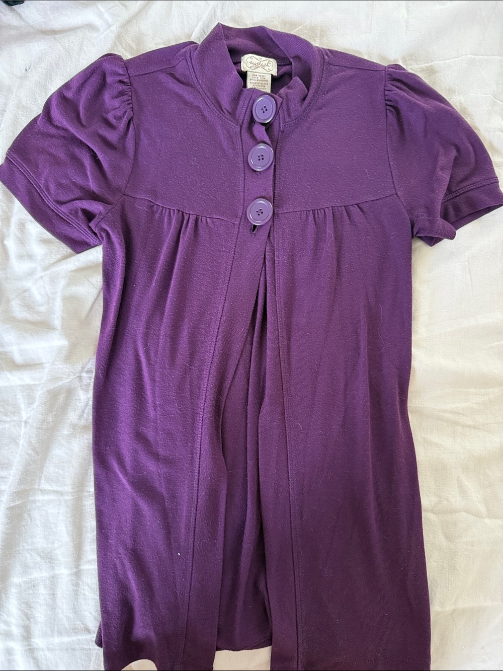 eyelash couture Purple Knit Top